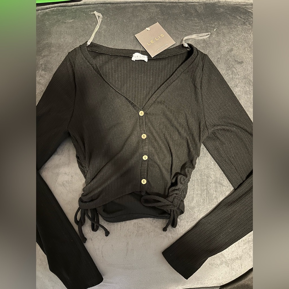 Lelis long sleeve crop top